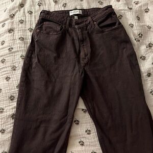 Abercrombie Brown Curve love 90’s relaxed jean size 30